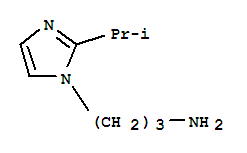 Structure of 1H-Imidazole-1-propanamine,2-(1-methylethyl)-