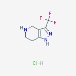 Structure of 3-(TRIFLUOROMETHYL)-4,5,6,7-TETRAHYDRO-1H-PYRAZOLO[4,3-C]PYRIDINE HYDROCHLORIDE