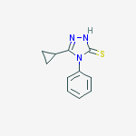 5-cyclopropyl-4-phenyl-4h-1,2,4-triazole-3-thiol结构式