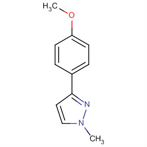 Structure of 1H-Pyrazole, 3-(4-methoxyphenyl)-1-methyl-