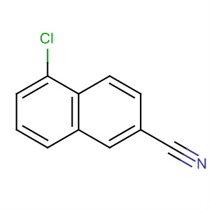 Structure of 2-Naphthalenecarbonitrile, 5-chloro-