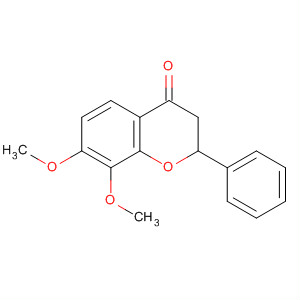 Structure of 4H-1-Benzopyran-4-one, 2,3-dihydro-7,8-dimethoxy-2-phenyl-