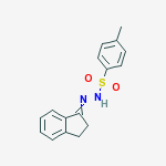 N-(2,3-DIHYDROINDEN-1-YLIDENEAMINO)-4-METHYL-BENZENESULFONAMIDE结构式