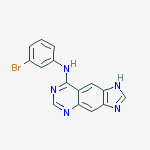 N-(3-bromophenyl)-1H-imidazo[4,5-g]quinazolin-8-amine结构式