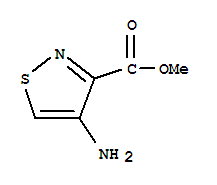 Structure of 3-Isothiazolecarboxylicacid, 4-amino-, methyl ester