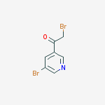 2-bromo-1-(5-bromopyridin-3-yl)ethanone结构式