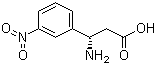 (S)-3-氨基-3-(3-硝基苯基)丙酸结构式