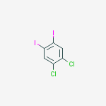 4,5-Dichloro-1,2-diiodobenzene结构式