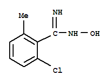 Structure of 2-CHLORO-N-HYDROXY-6-METHYL-BENZAMIDINE