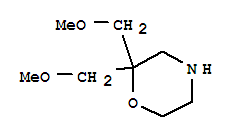 Structure of 2,2-bis(Methoxymethyl)morpholine