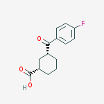 Structure of CIS-3-(4-FLUOROBENZOYL)CYCLOHEXANE-1-CARBOXYLIC ACID