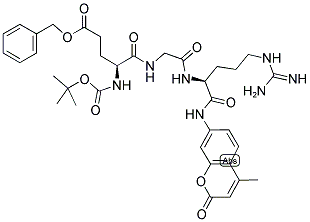 Structure of BOC-GLU(OBZL)-GLY-ARG-MCA HYDROCHLORIDE