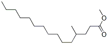 Structure of Pentadecanoic acid, 4-methyl-, methyl ester