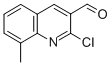 Structure of 2-CHLORO-8-METHYL-3-QUINOLINE CARBOXALDEHYDE