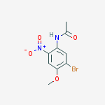N-(5-bromo-4-methoxy-2-nitrophenyl)acetamide结构式