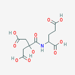 3-[[(1S)-1,3-dicarboxypropyl]carbamoyl]-3-hydroxy-pentanedioic acid结构式