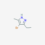 Structure of 4-BROMO-3-ETHYL-5-METHYL-1H-PYRAZOLE, 95%