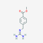 Structure of Benzoic acid, 4-[[(aminoiminomethyl)amino]methyl]-, methyl ester