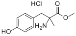 Α-甲基-DL-酪氨酸甲酯盐酸盐结构式
