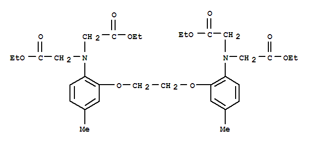 1,2-BIS(2-AMINO-5-METHYLPHENOXY)ETHANE-N ,N,NN-TE结构式
