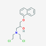 Structure of propranolol mustard