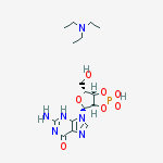Structure of Guanosine 2',3'-Cyclic Monophosphate Triethylamine Salt