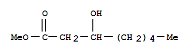 Methyl 3-hydroxyoctanoate结构式