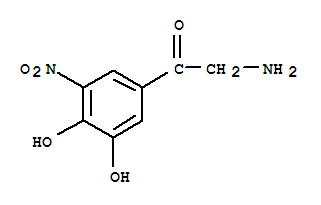 Structure of Ethanone,2-amino-1-(3,4-dihydroxy-5-nitrophenyl)-