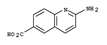 Structure of 6-Quinolinecarboxylicacid, 2-amino-