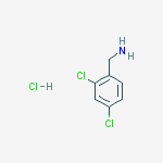 (2,4-dichlorophenyl)methanaminium chloride结构式