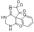 5-(Ethyl-d5)dihydro-5-phenyl-4,6(1H,5H)-pyrimidinedione结构式