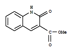 3-quinolinecarboxylic acid, 1,2-dihydro-2-oxo-, methyl ester结构式