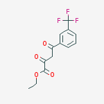 a,g-Dioxo-3-(trifluoromethyl)-benzenebutanoic acid ethyl ester结构式