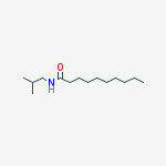 Structure of N-(2-methylpropyl)decanamide