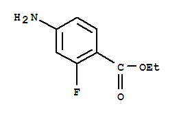4-氨基-2-氟苯甲酸乙酯结构式