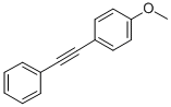Structure of 1-METHOXY-4-PHENYLETHYNYL-BENZENE