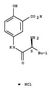 Structure of L-LEUCINE 3-CARBOXY-4-HYDROXYANILIDE HYDROCHLORIDE