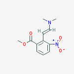 (E)-Methyl 2-(2-(dimethylamino)vinyl)-3-nitrobenzoate结构式
