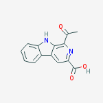 Structure of 1-acetyl-9H-beta-carboline-3-carboxylic acid