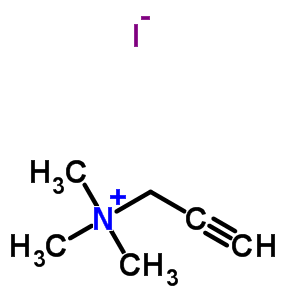 Structure of N,N,N-trimethylprop-2-yn-1-aminium iodide