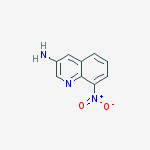Structure of 8-NITROQUINOLIN-3-AMINE