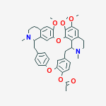 6,6',7-trimethoxy-2,2'-dimethylberbaman-12-yl acetate结构式