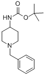 1-苄基-4-(BOC-氨基)哌啶结构式