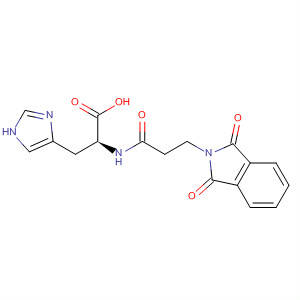 Structure of L-Histidine, N-[3-(1,3-dihydro-1,3-dioxo-2H-isoindol-2-yl)-1-oxopropyl]-