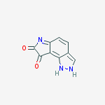 Chemical structure of Pyrrolo[2,3-g]indazole-7,8(1H,6H)-dione
