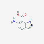 Structure of 6-Amino-1H-indazole-7-carboxylic acid