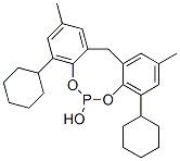 Structure of 4,8-dicyclohexyl-6-hydroxy-2,10-dimethyl-12H-dibenzo[d,g][1,3,2]dioxaphosphocin