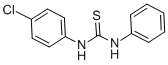 1-(4-氯苯基)-3-苯基-2-硫脲结构式