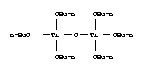 Structure of Hexabutoxy-mu-oxodi-titanium