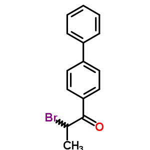 Structure of 1-(biphenyl-4-yl)-2-bromopropan-1-one